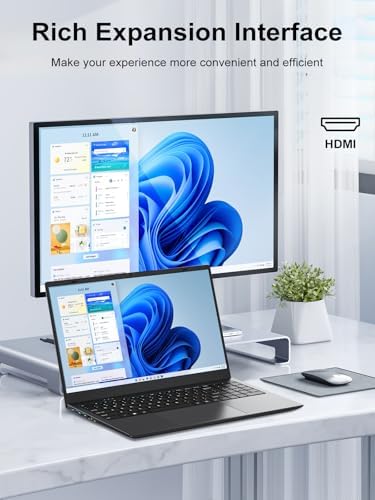 BLUEING Laptop Computer, 8GB RAM 256GB SSD, Laptop with Gold 6500Y (Beat N5095, Up to 3.4GHz), 15.6 Inch FHD IPS Display, Type-C, HDMI, USB3.2, BT5.2, WiFi 5, Laptops : Electronics - Image 6