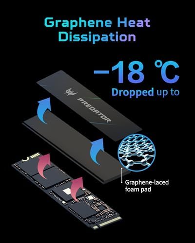 Predator M.2 SSD 2TB GM7000 with DRAM cache NVMe 1.4 2280 PCIe Gen4×4 Ultra high speed (maximum read: 7400MB/s, max write: 6700MB/s) 3D NAND TLC Internal SSD Compatible with PS5 Pro - BL.9BWWR.106 : Electronics - Image 3