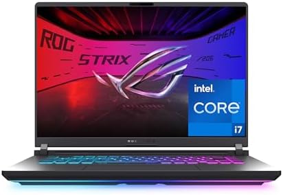 ASUS ROG Strix G16 (2025) Gaming Laptop, 16” FHD+ 16:10 165Hz/3ms Display, NVIDIA® GeForce RTX™ 5060 Laptop GPU, Intel® Core™ i7 Processor 14650HX, 16GB DDR5, 1TB Gen 4 SSD, Wi-Fi 7, Windows 11 Home : Electronics