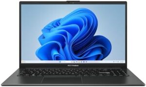 ASUS Vivobook Go 15.6” FHD Slim Laptop, AMD Ryzen 3 7320U Quad Core Processor, 8GB DDR5 RAM, 256GB SSD, Windows 11 Home, Fast Charging, Webcam Shield, Military Grade Durability, Black, E1504FA-AB34 : Electronics