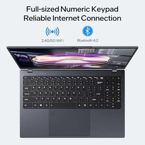 UOWAMOU 15.6-inch, 16GB RAM, 512GB SSD, FHD IPS Display Laptop Computer, N5095 Quad Core, 2.4/5G WiFi, BT4.2 Backlit and Fingerprint, Lightweight and Portable : Electronics - Image 6