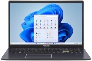 ASUS 15.6” Vivobook Go Slim Laptop, Thin & Portable for Student Study, Intel Dual Core N4500, 4GB RAM, 128GB SSD, Windows 11, Star Black, L510KA-ES04 : Electronics