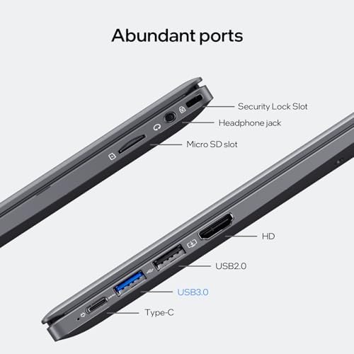 UOWAMOU 15.6-inch, 16GB RAM, 512GB SSD, FHD IPS Display Laptop Computer, N5095 Quad Core, 2.4/5G WiFi, BT4.2 Backlit and Fingerprint, Lightweight and Portable : Electronics - Image 5