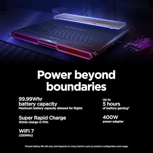 Lenovo Legion Pro 7i – Gaming Laptop - Intel® Core™ Ultra 9 275HX – 16" 2.5K WQXGA OLED Display – 240Hz Refresh Rate – GeForce RTX™ 5070 Ti GPU – 32 GB Memory – 1 TB Storage – 3-Month PC GamePass : Electronics - Image 13