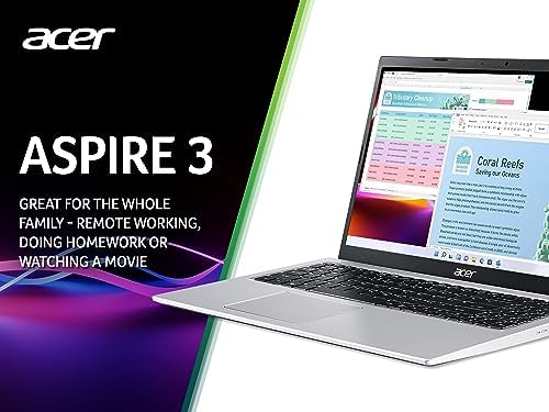 acer Aspire 3 A315-58 15.6 Inch Laptop - (Intel Core i3-1115G4, 8GB, 256GB SSD, Full HD Display, Windows 11, Silver) Amazon.co.uk: Computers & Accessories - Image 3