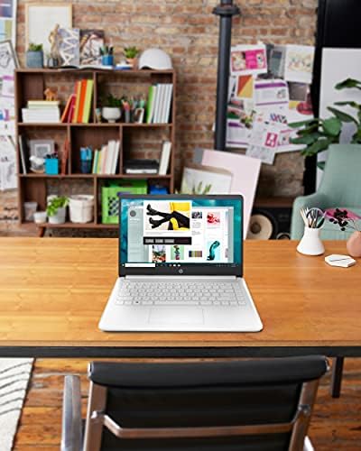 HP 14 Laptop, Intel Celeron N4020, 4 GB RAM, 64 GB Storage, 14-inch Micro-edge HD Display, Windows 11 Home, Thin & Portable, 4K Graphics, One Year of Microsoft 365 (14-dq0040nr, Snowflake White) : Electronics - Image 8